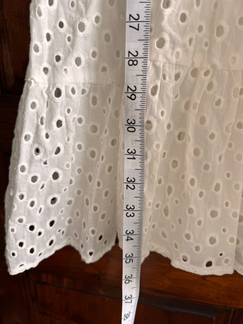 Petal & Pup White Keshi Eyelet Tiered Dress - Picture 6 of 7